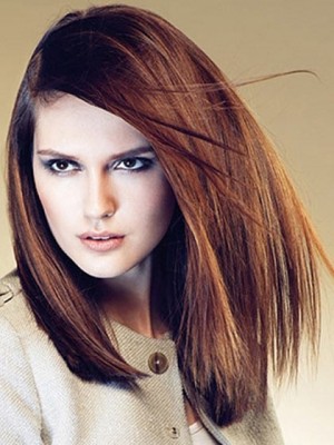 Full Lace Human Hair Straight Wig