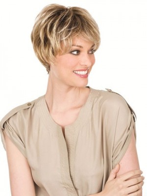 Short Human Hair Mono Lace Wig