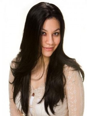Human Hair Straight Front Lace Wig