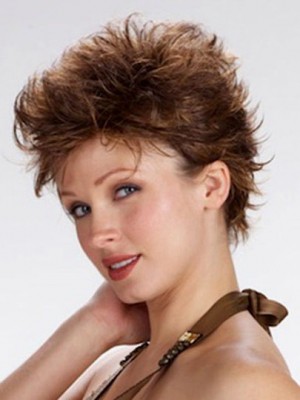 Short Wavy Full Lace Wig