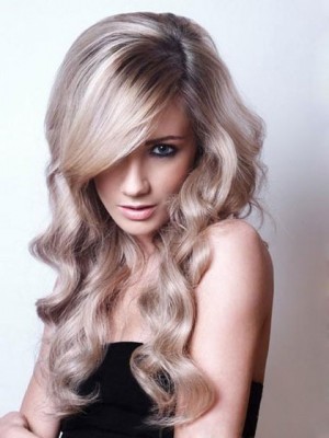 Wavy Synthetic Lace Front With Mono Wig