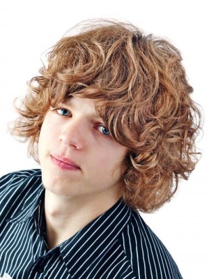 Cheap Capless Short Synthetic Men Wig
