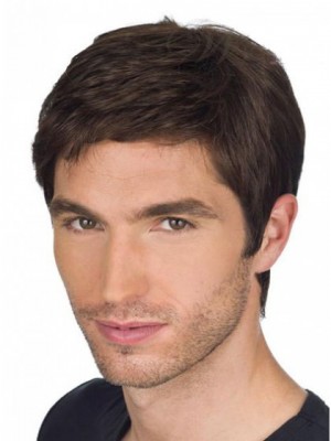 Mens Full Lace Human Hair Wig