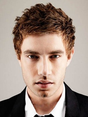 Curly Short Full Lace Mens Wig