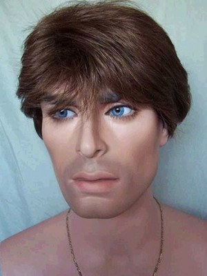Super Short Straight Synthetic Mens Wig