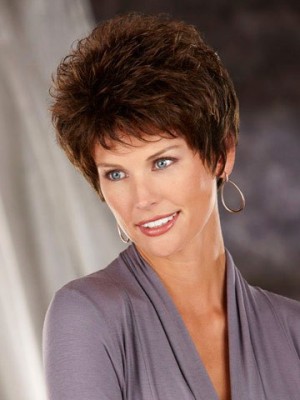 Synthetic Wig With Spiky Texture