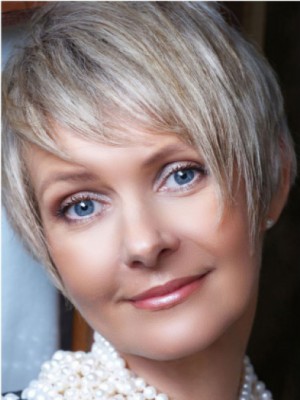 Lace Front Straight Short Grey Wig