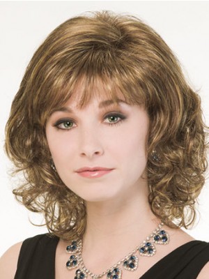 Medium Length Wavy Capless Wig