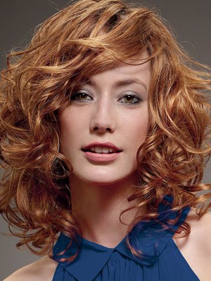 Medium Length Wavy Synthetic Wig