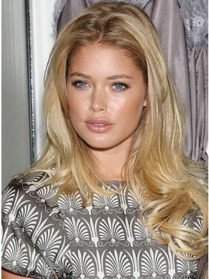 Wavy Blonde Long Lace Front Synthetic Wig
