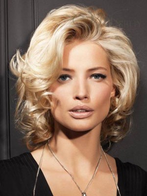 Exquisite Wavy Front Lace Synthetic Wig