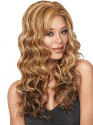 Long Layered Goddess Waves Wig