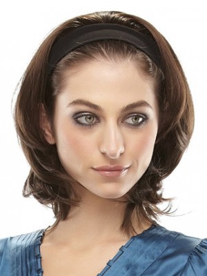 Black Headband Medium 3/4 Wig