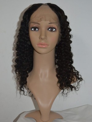 Spiral Curls Remy Hair U Part Wig