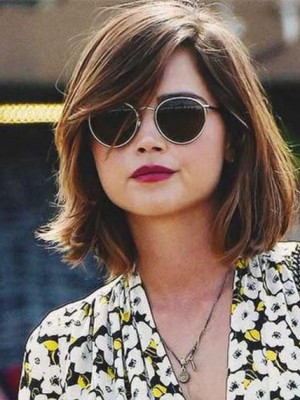 Attractive Lace Front Remy Human Hair Bob Wig