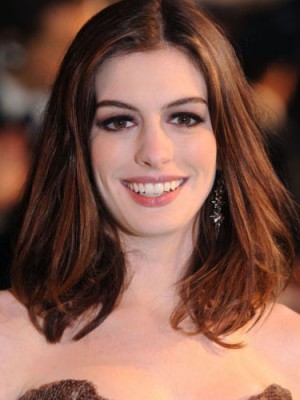 Flattering Straight Lace Front Medium Human Hair Wig