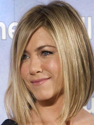 Popular Straight Full Lace Medium Remy Human Hair Wig