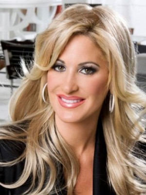 Kim Zolciak Elegant Human Hair Lace Front Wig