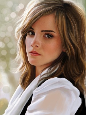 Elegant Emma Watson Lace Front Synthetic Wig