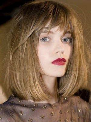Shimmering Lace Front Remy Human Hair Wig