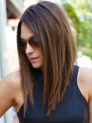 Fabulous Lace Front Remy Human Hair Straight Wig