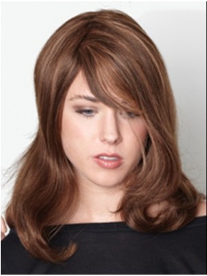 Nice-looking Human Hair Wavy Capless Wig