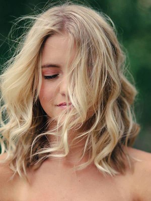 Dazzling Human Hair Lace Front Wig
