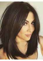 Pretty Lace Front Straight Human Hair Wig 