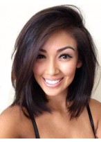 Elegant Brazilian Remy Hair Straight Lace Front Wig 