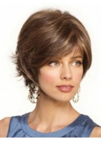 Natural Synthetic Straight Capless Wig 