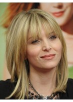 Fabulous Lace Front Medium Length Human Hair Wig 