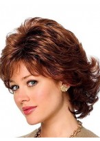 Wonderful Capless Human Hair Wavy Wig 