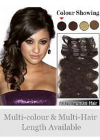 Newest 7 Pcs From 14" Wavy Clip In Full Head Set 