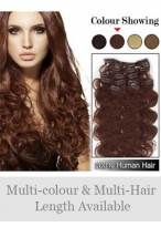 Hot Sale 7 Pcs From 14" Wavy Clip In Full Head Set 