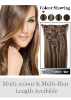 7 Pcs From 14"(70G) Natural Straight Clip In Full Head Set 