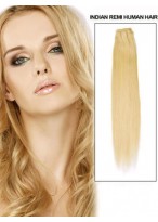 22" Long Straight Human Hair Extension 