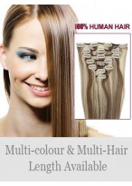 18" Natural Straight Human Hair Extension 