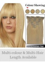 Super 7 Pcs Straight 14" Clip In Full Head Set 