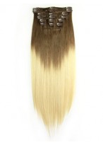 Cool Dip Dye Clip-In Straight Hair 