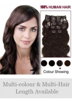 7 Pcs From 14" Popular Wavy Clip In Full Head Set 
