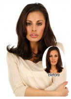 Attractive 14 Inches 8 Pcs Clip In Human Hair Extensions 