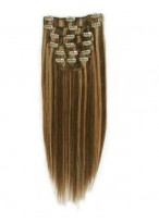 10 Pcs From 14" Clip In Full Head Set For Women 