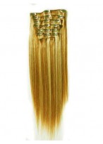 10 Pcs From 14" Lovely Straight Clip In Full Head Set 