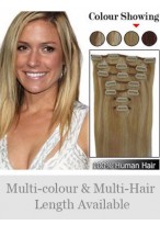 7 Pcs From 14"(70G) Straight Clip In Full Head Set 