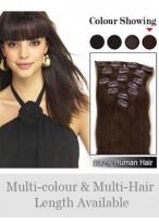 Unique 7 Pcs From 14" Clip In Full Head Set 