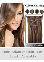 Beautiful 7 Pcs From 14" Straight Clip In Full Head Set 