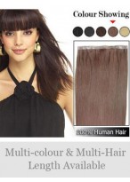 20" PU Skin Weft Straight Hair Extensions 
