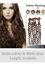 20" 100% Wavy Nail Tip Remy Hair Extensions 