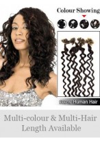 20" Wavy Nail Tip Real Hair Extensions 