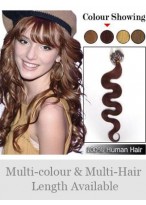 20 Inches 100% Human Hair Wavy Micro Loop Hair Extensions 